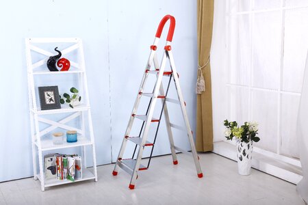 Folding ladder stainless steel safety ladders