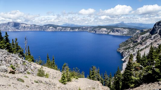 Mountain lake travel scenery