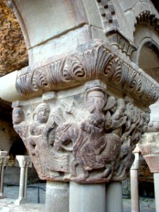 San Juan de la Peña - Monasterio Viejo, capiteles del claustro 13