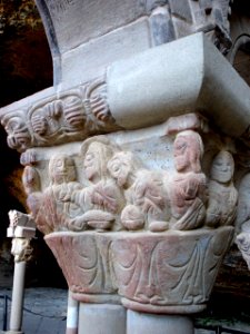 San Juan de la Peña - Monasterio Viejo, capiteles del claustro 14