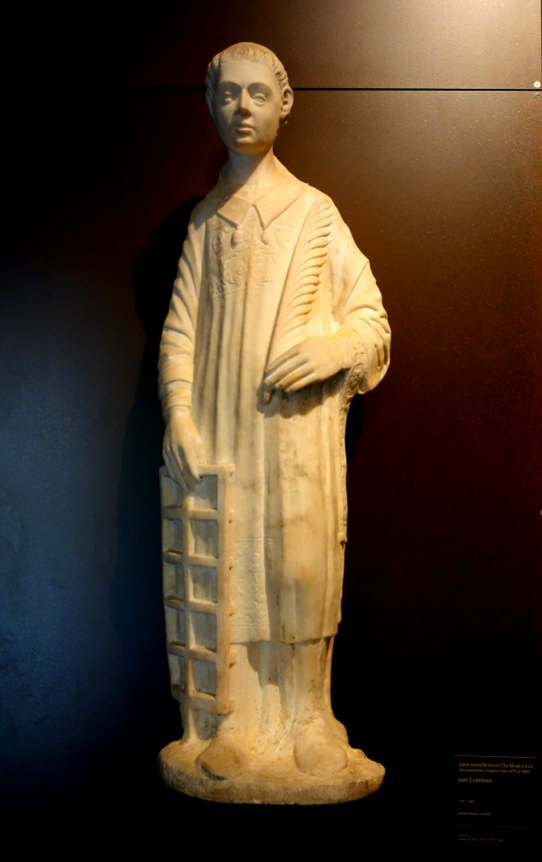 San Lorenzo by Giovanni Donato da Maroggia, 1475-1470, marble - Museo Diocesano (Genoa) - DSC01357