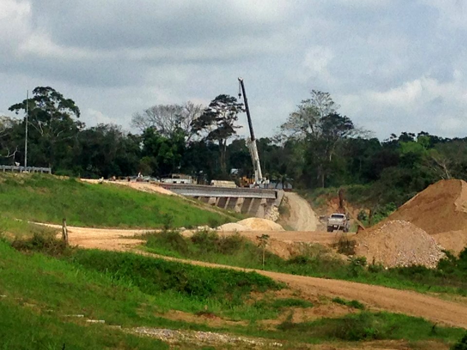 San Ignacio Bypass Bridge Under Construction