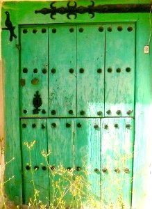 San Millán de San Zadornil - La vieja puerta verde