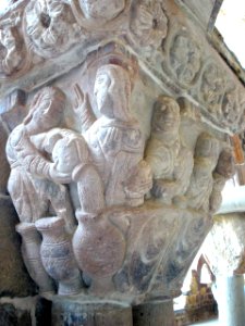 San Juan de la Peña - Monasterio Viejo, capiteles del claustro 10