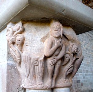 San Juan de la Peña - Monasterio Viejo, capiteles del claustro 02