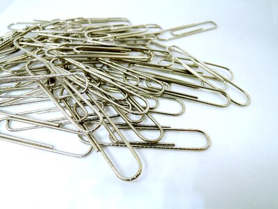 Stationery paperclip office supplies photo