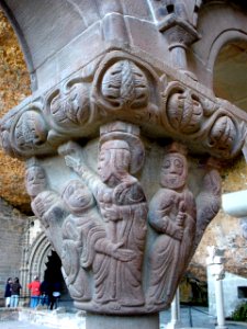San Juan de la Peña - Monasterio Viejo, capiteles del claustro 11