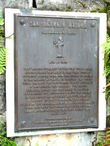 San Antonio Bridge plaque (Hagåtña, Guam) - DSC01334