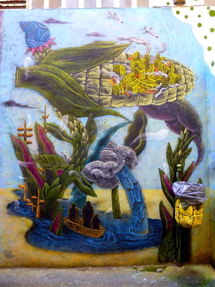 San Sebastián - arte urbano en el escondido callejón de Mundaiz 8 (12)