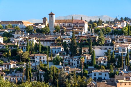 San Nicolas from Alhambra Granada Spain photo