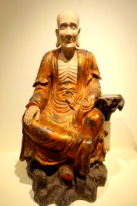 Sanavasa, Tay Phuong pagoda, Ha Tay province, 1794 AD, lacquered wood - Vietnam National Museum of Fine Arts - Hanoi, Vietnam - DSC05055