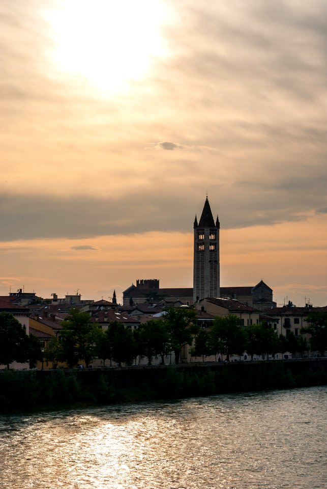 San Zena a Verona alla sera