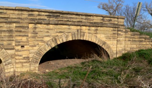 Sand Creek, CR 230 bridge, Rush Co KS, N span from E 1