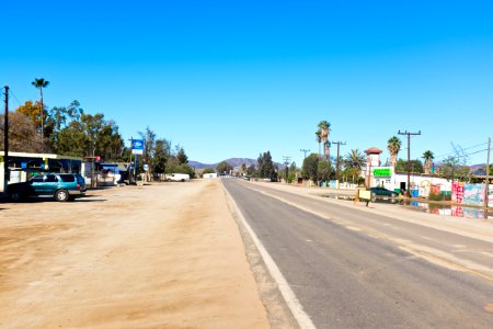 San Vicente BC Mexico, calles