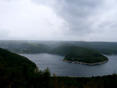 Rurtalsperre from Hirschley viewpoint in September 2019 06