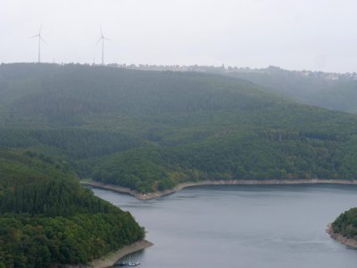 Rurtalsperre from Hirschley viewpoint in September 2019 08