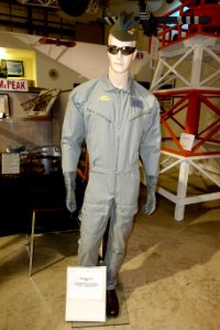 Russian flight suit, Merrill McPeak exhibit - Oregon Air and Space Museum - Eugene, Oregon - DSC09895