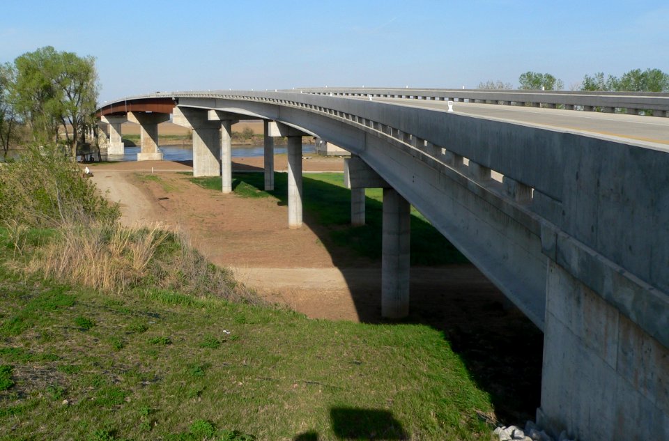 Rulo, Nebraska US159 bridge from Nebraska 3
