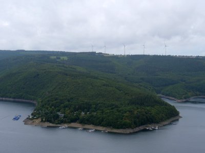 Rurtalsperre from Hirschley viewpoint in September 2019 14
