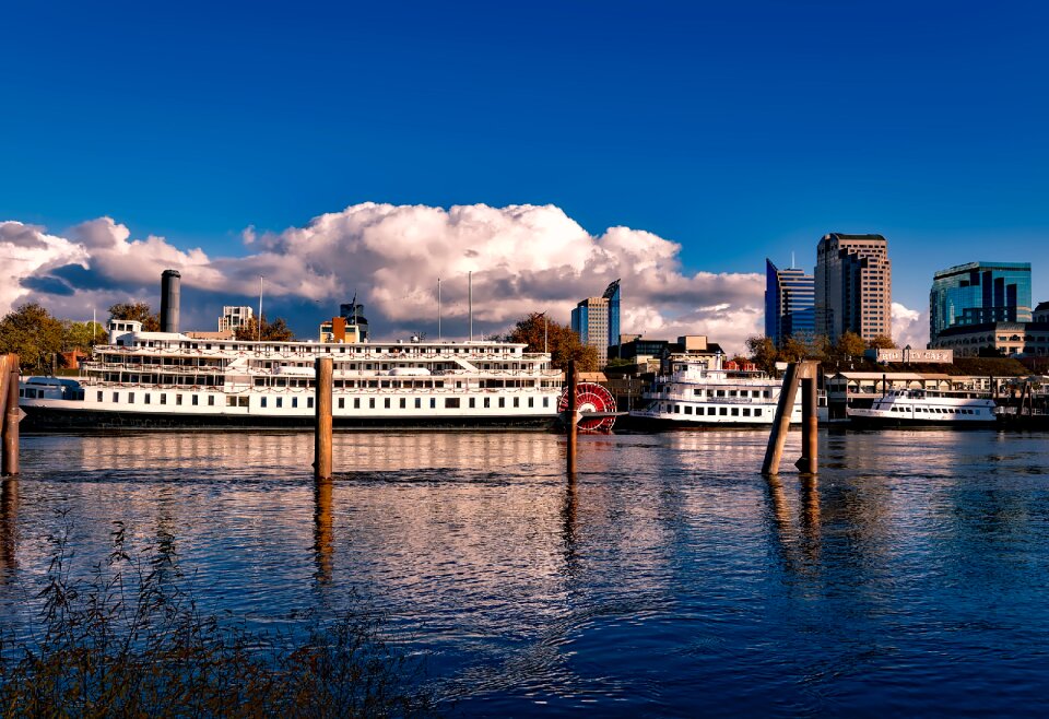 Steamboat riverboat paddlewheel