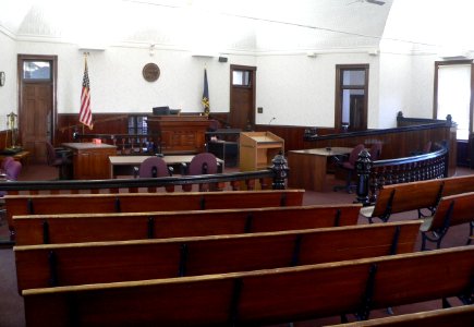 Rush County, Kansas, courthouse, courtroom 3