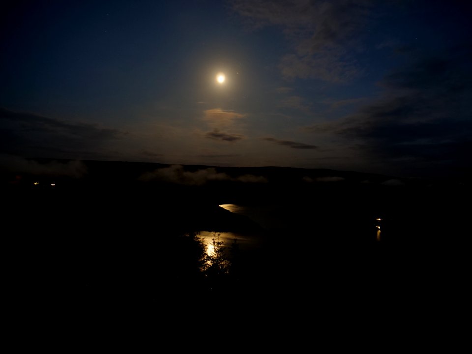 Rurtalsperre from Schöne Aussicht Schmidt at night 02