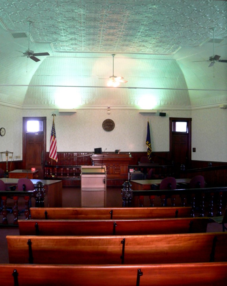 Rush County, Kansas, courthouse, courtroom 5
