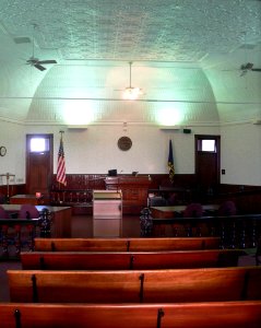 Rush County, Kansas, courthouse, courtroom 5