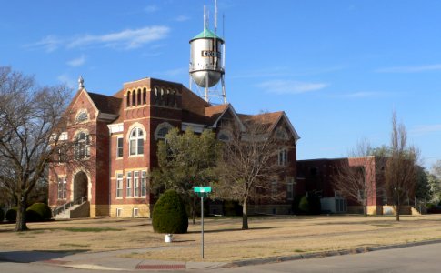 Rush County, Kansas, courthouse from NE 1