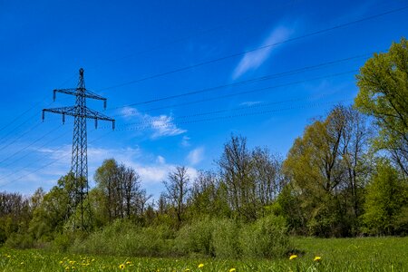 Power poles power line energy