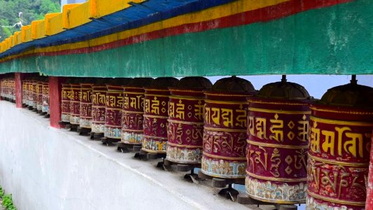 Rumtek Dharmachakra prayer wheel Sikkim India