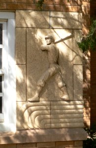 Russell Hall, Amarillo College, plaque baseball 2