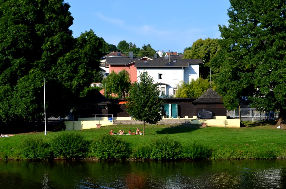 Runkel, Alte Badeanstalt, Vorderseite