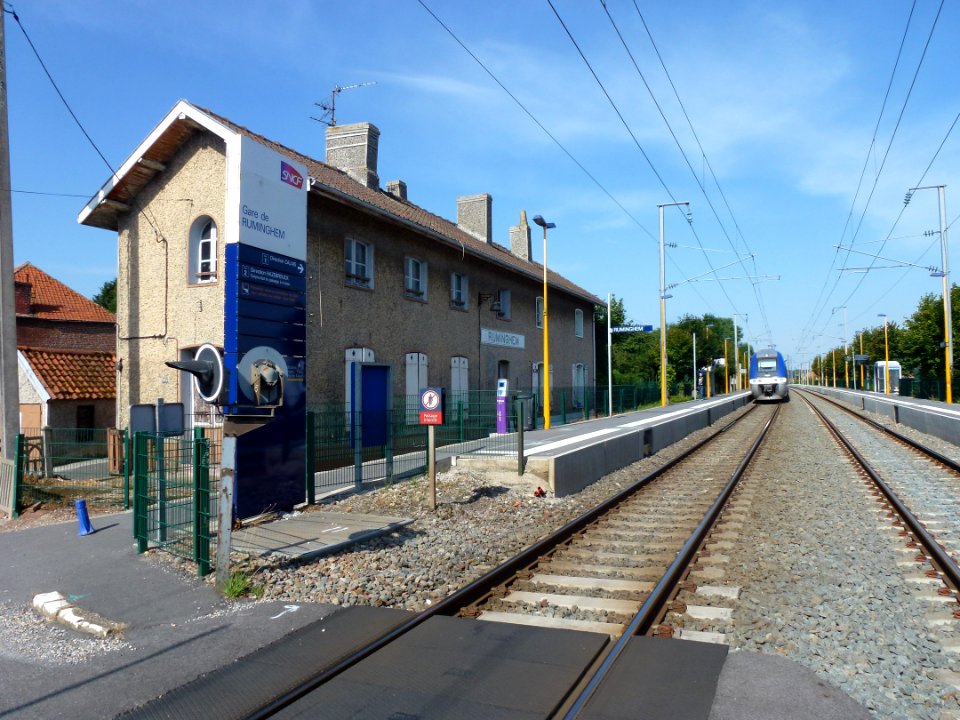 Ruminghem (Pas-de-Calais) la gare