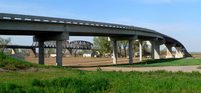 Rulo, Nebraska US159 bridge from Nebraska 1