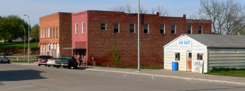 Rulo, Nebraska 1st Street E side from Rouleau 1