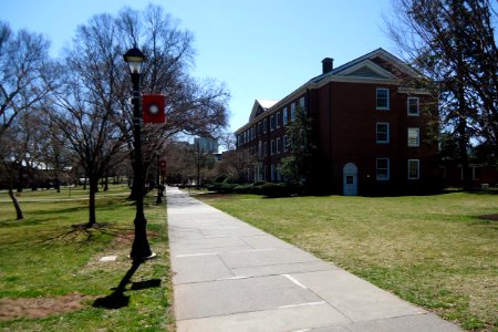 Rutgers University view walkway College campus