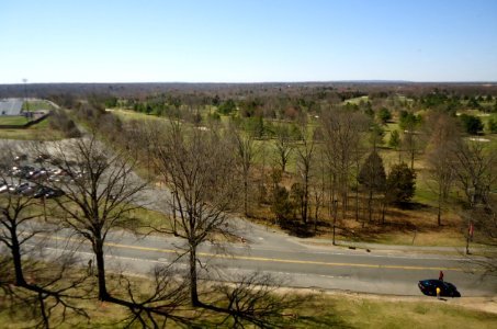 Rutgers University view from 7th floor mathematics building
