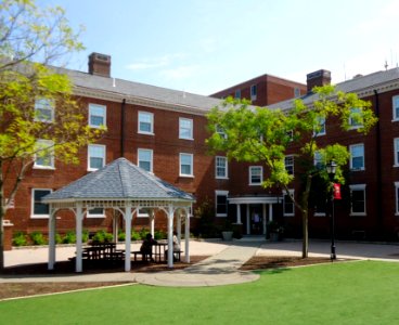 Rutgers University College Avenue campus turf and trees
