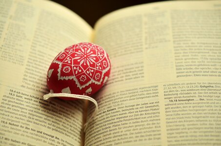 Bible easter egg painting text
