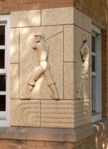Russell Hall, Amarillo College, plaque baseball 1