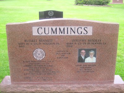 Russell Cummings tombstone, Austin, TX IMG 2167