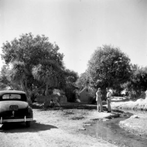 Rustpauze bij de oase van Malir bij Karachi, Bestanddeelnr 255-8196