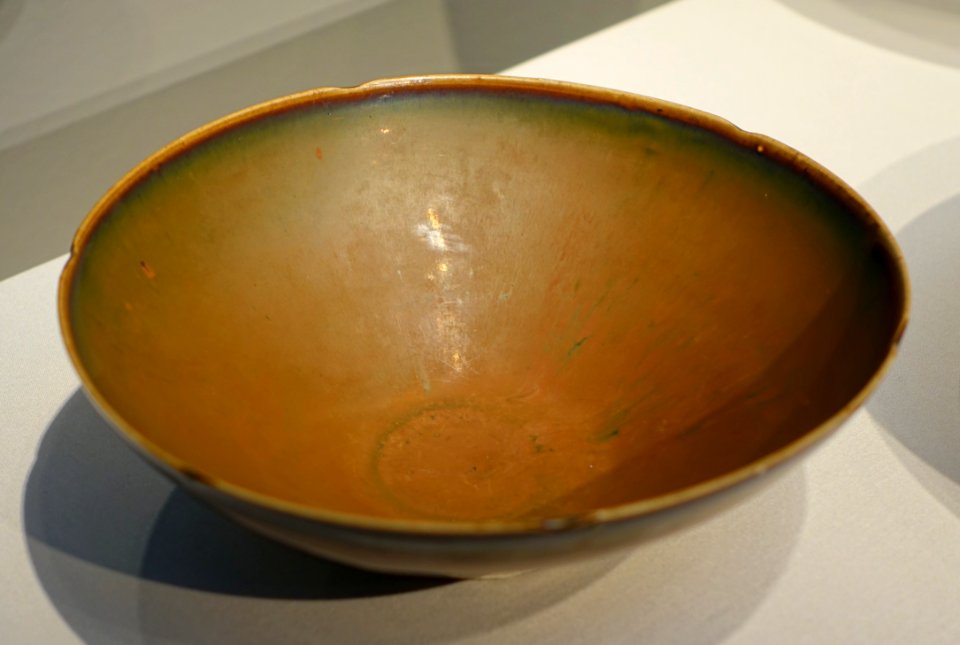 Russet bowl with six-notched rim, Ding ware, China, Hebei Province, Quyang, Ding kilns, Northern Song dynasty, 1000s to early 1100s, porcelaneous stoneware, iron-tinted glaz- Freer Gallery of Art - DSC05025
