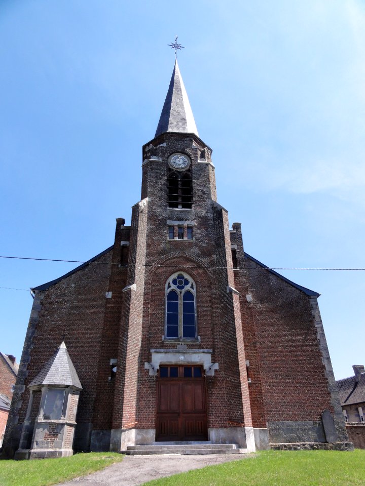 Sémeries (Nord, Fr) église façade