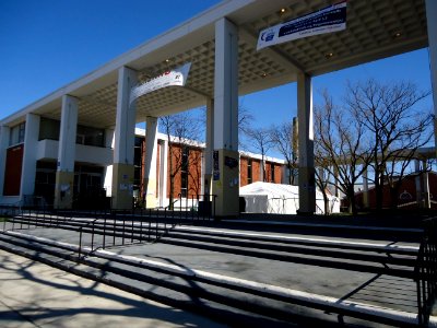 Rutgers University promenade on College Avenue campus across from student center