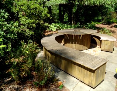 Rutgers Gardens in New Brunswick New Jersey bench Image Number 26