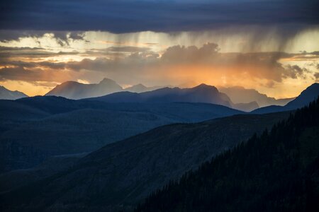 Glacier national park montana usa photo