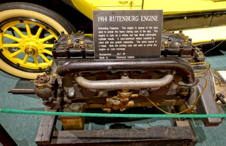 Rutenburg engine, 1914, Richmond, Indiana, 29.7 HP - Luray Caverns Car and Carriage Museum - Luray, Virginia - DSC01257