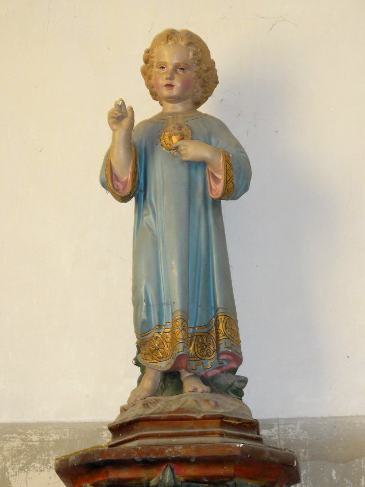 Séry-lès-Mézières (Aisne) église Saint-Martin statue enfant Jésus